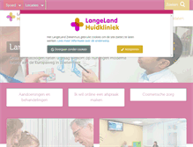 Tablet Screenshot of langelandhuidkliniek.nl